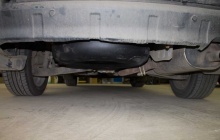 Установка ГБО на Mitsubishi Outlander 2 рестайлинг, тороидальный баллон 53л.