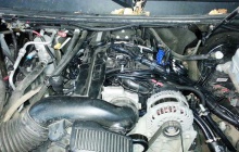 Установка ГБО на Chevrolet Tahoe V8, подкапотное пространство