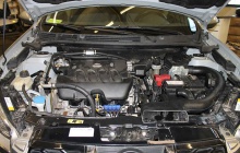 Установка ГБО на Nissan Qashqai подкапотное пространство 